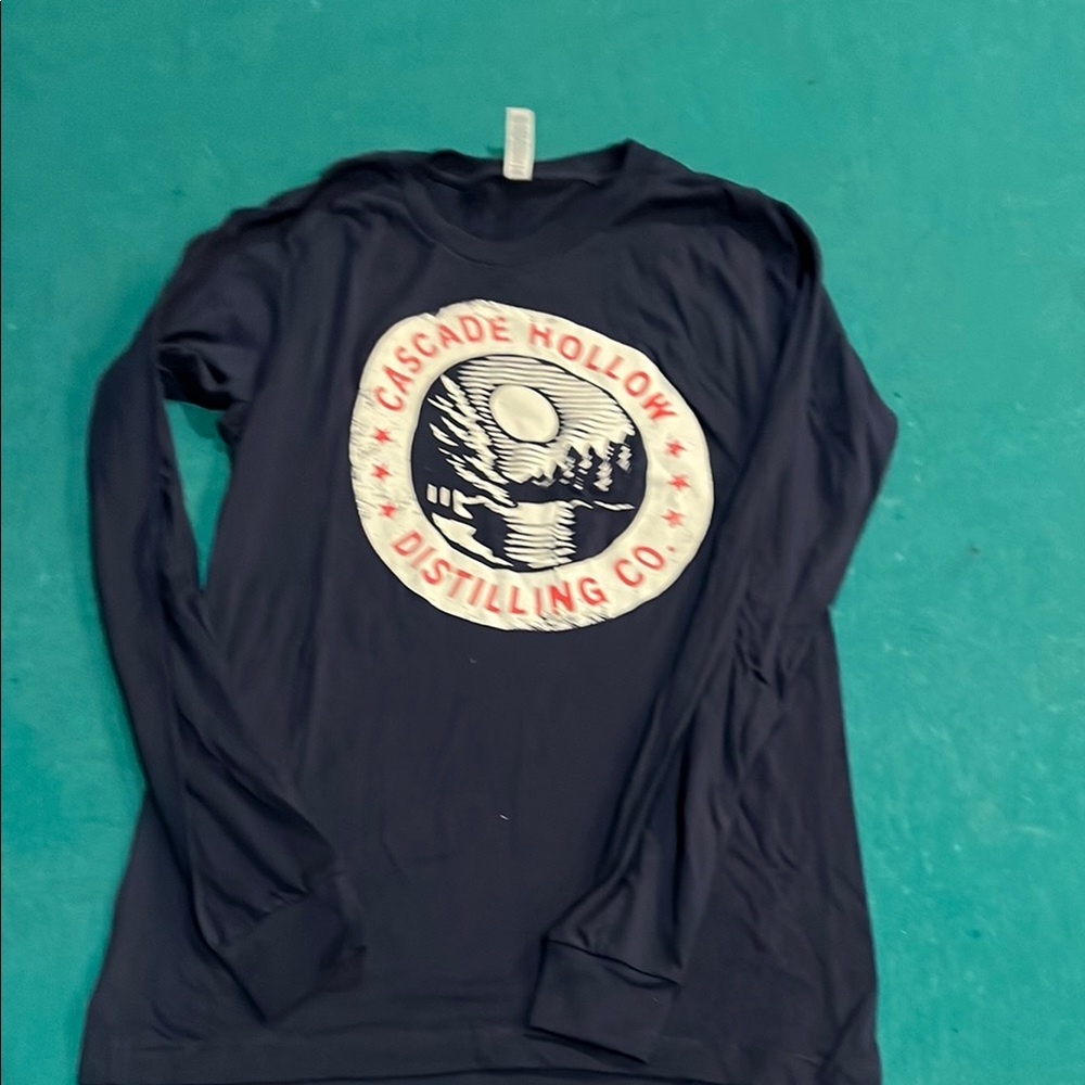 Cascade Hollow Distilling Co. Navy Long Sleeve Shirt